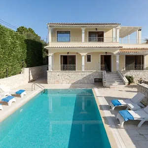 Villa View Villas-corfu-villa Christos-4 Bedrooms-big Private Pool-sea View-prime Location *