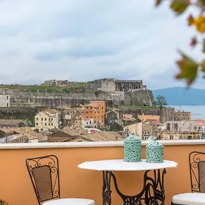 Best View Top Floor Apt. Old Of Corfu 公寓