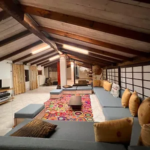 σοφιτα ξυλο μεταλο γυαλι Apartment Alykes Potamou